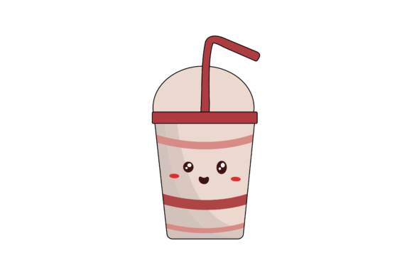 A Kawaii Cup Graphic for Crafting Sweet Brand Stories