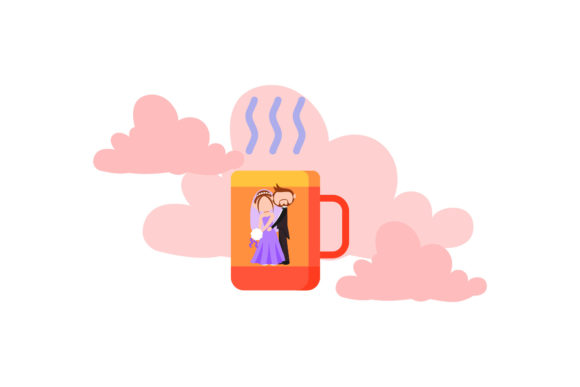A Review of the Wedding Icon Cup Cloud Red for Marketing Graphics