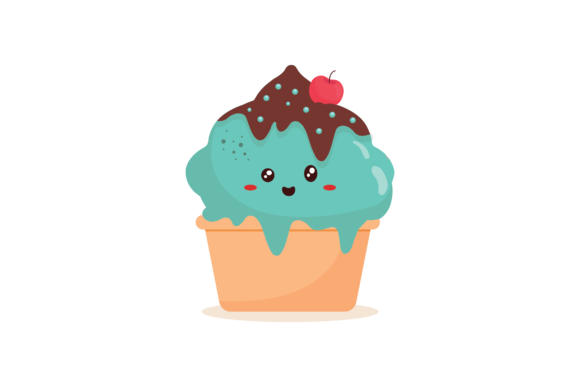 Cute Desserts Graphics for Product & Illustration Design