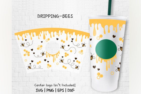 Dripping Bee: A Sweet Graphics Asset for Crafts and Branding