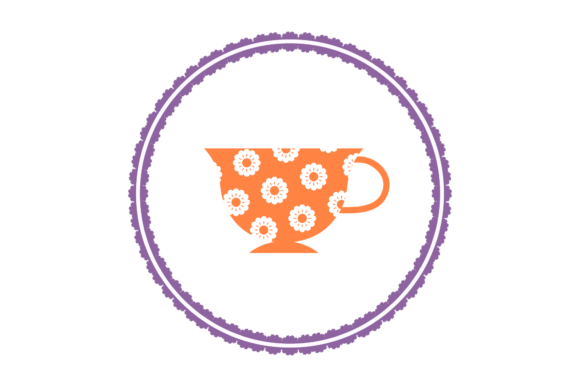Floral Tea Cup: Icon Graphics for Blog Publishers