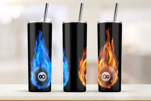 Flying Billiard Tumbler: Snooker Graphics & Print Templates
