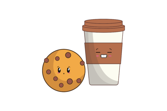Kawaii Drink Cookies Graphics for Crafters & Small Businesses