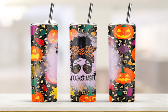 Momster Tumbler 20oz Skinny Graphics & Print Templates