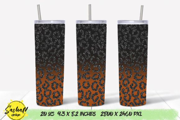 Orange Leopard Tumbler Graphics & Print Template Review