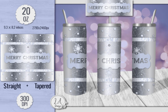 Silver BG Merry Christmas 20oz Tumbler: Graphics & Print Review