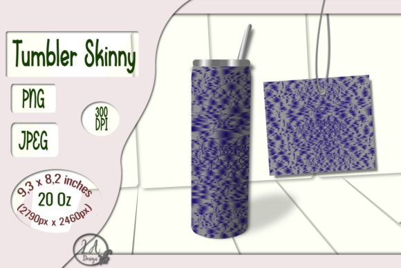 Skinny Tumbler Grey-Blue: Graphics & Print Template Review