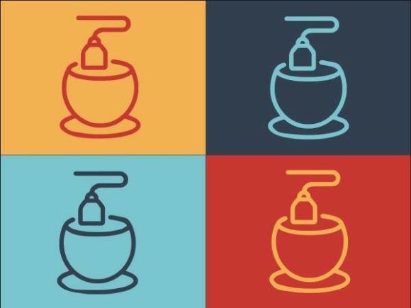 Tea Bag Cup: Elegant Logo Graphics for Handmade Crafters