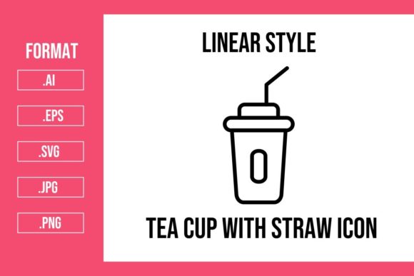 Tea Cup with Straw Icons: A Real Embroidery Review
