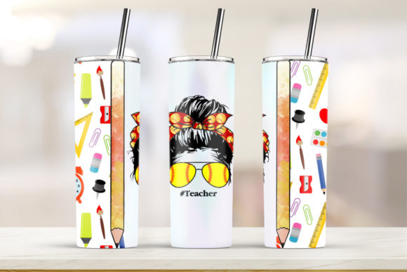 Teacher Nutrition Facts Tumbler Design: Graphics & Print Templates