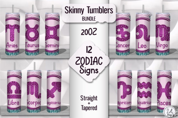 Tumbler Zodiac Signs-Sublimation Graphics & Print Templates